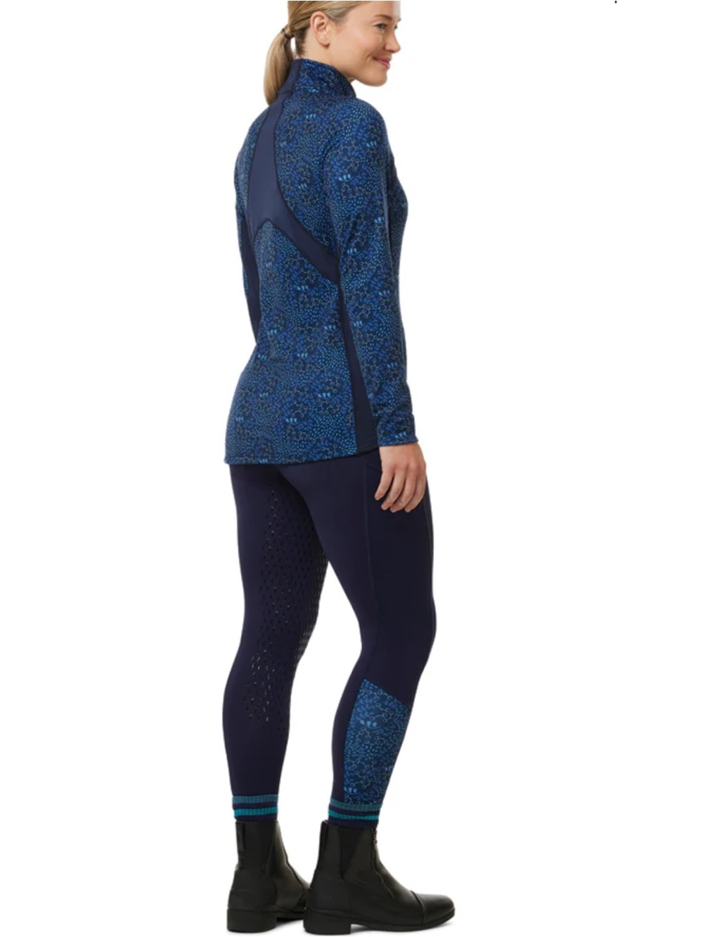 Kerrits Navy Blue Thermo Tech Full-Leg Tight 2.0 Size Medium Equestrian Leggings